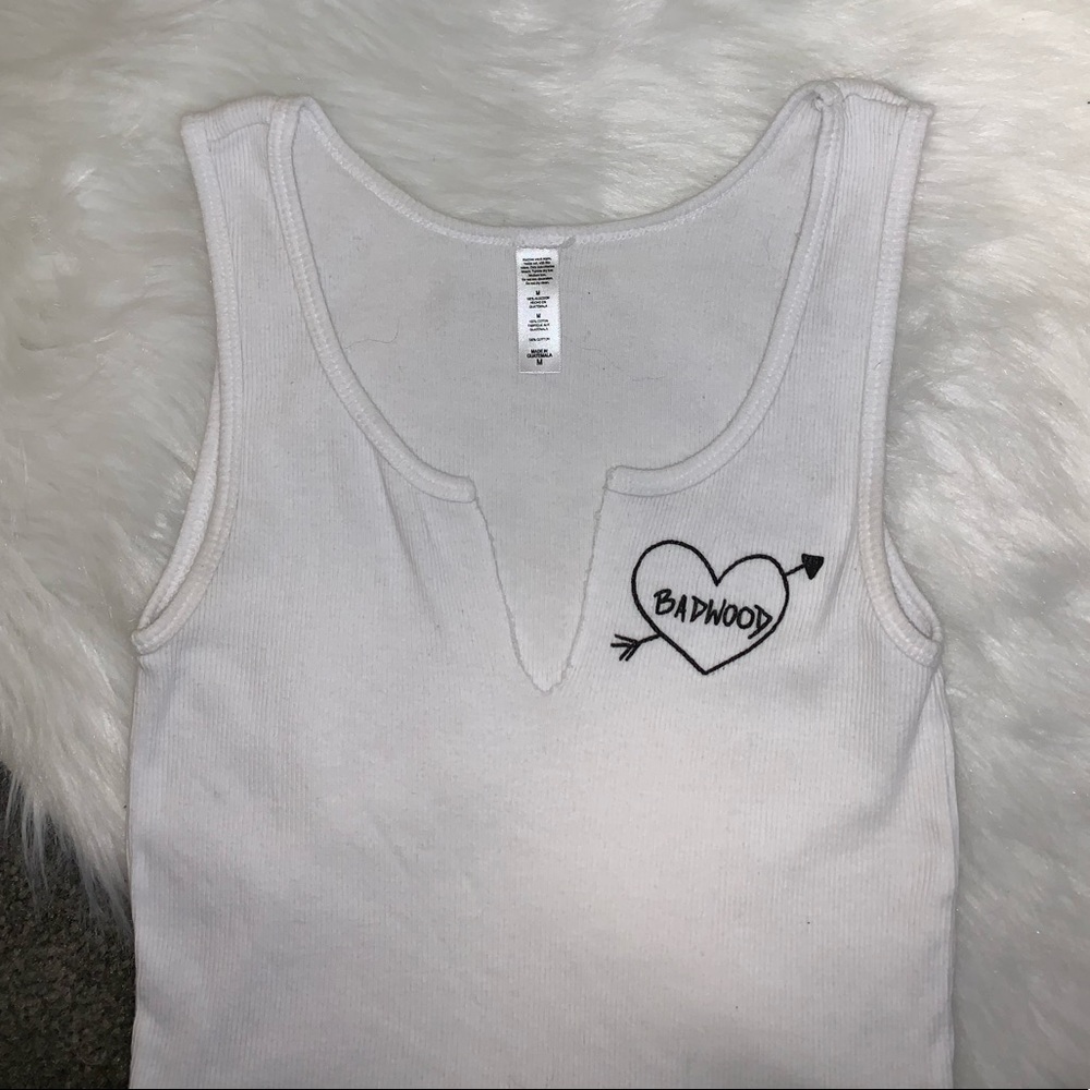BADWOOD TITTY TANK WHITE